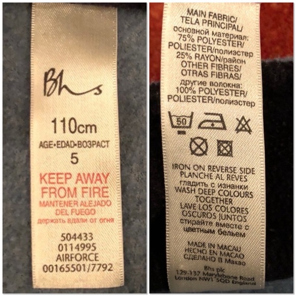 Bhs (UK brand) Boys quarter zip light blue fleece mock neck pullover - Picture 3 of 6